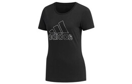 Adidas: Чёрная футболка 