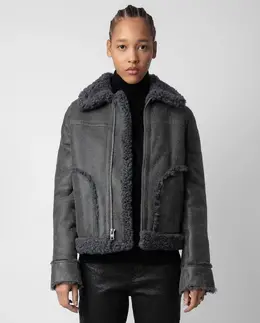 Zadig & Voltaire: Кожаная куртка 
