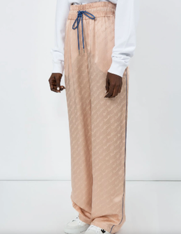 Off-White: Розовые брюки 
