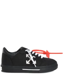 Off-White: Чёрные кроссовки  Vulcanized