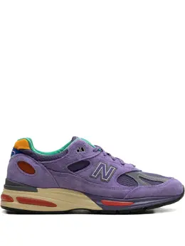 New Balance: Фиолетовые кроссовки 