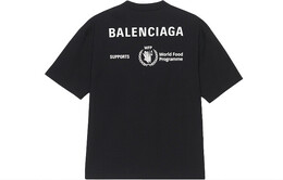Balenciaga: Чёрная футболка 