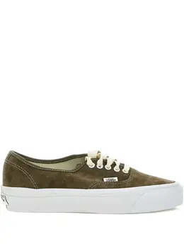 Vans: Зелёные кроссовки  Authentic