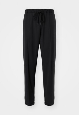 MM6 Maison Margiela: Чёрные брюки 