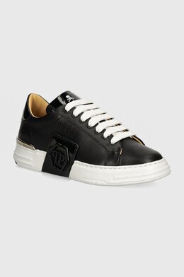 Philipp Plein: Чёрные кроссовки  Phantom Kicks