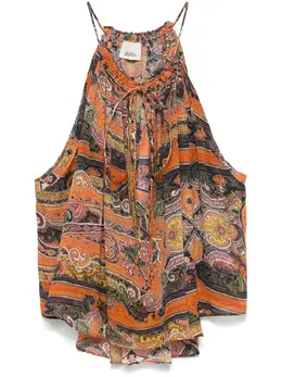ISABEL MARANT: Оранжевый топ 