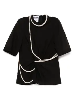 Moschino: Чёрная футболка 