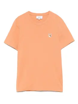 Maison Kitsuné: Бежевая футболка 