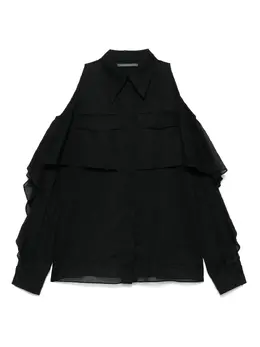Alberta Ferretti: Чёрная рубашка 