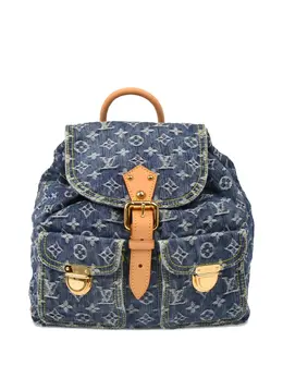 Louis Vuitton Pre-Owned: Голубой рюкзак 