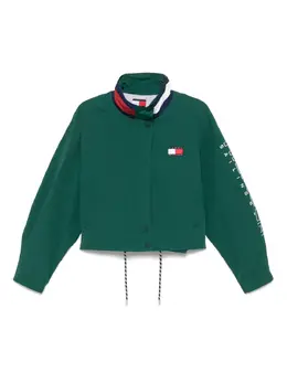 Tommy Hilfiger: Зелёная куртка  Signature