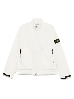 Stone Island: Белая куртка  Compass