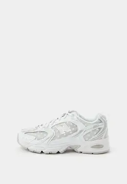 New Balance: Белые кроссовки 