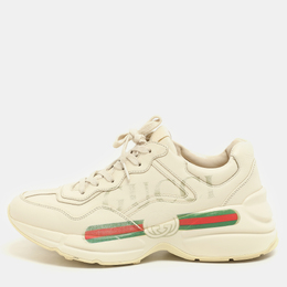 Gucci: Белые кроссовки  Rhyton
