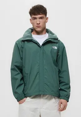 The North Face: Зелёная куртка 