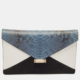 Celine: Серебристый клатч 