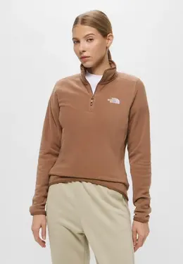 The North Face: Бежевая толстовка 