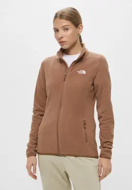 The North Face: Бежевая толстовка 