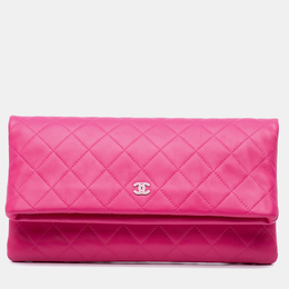 Chanel: Розовый клатч 