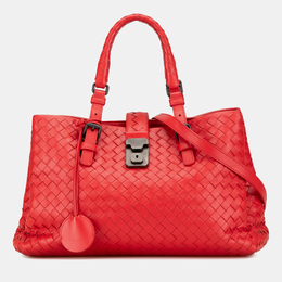 Bottega Veneta: Красная сумка  Intrecciato