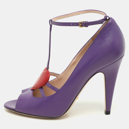 Gucci: Фиолетовые туфли 