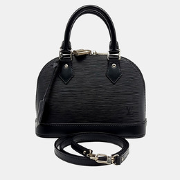 Louis Vuitton: Чёрная сумка  Alma BB