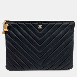 Chanel: Чёрный клатч 