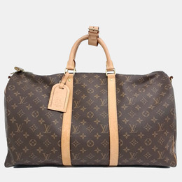 Louis Vuitton: Коричневая сумка  Keepall 50