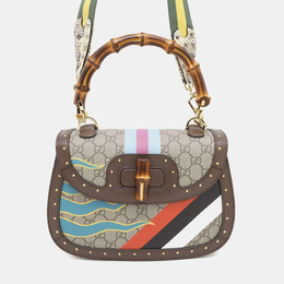 Gucci: Многоцветная сумка  GG Supreme