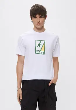 Vans: Белая футболка 