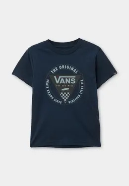 Vans: Синяя футболка 