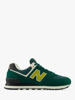New Balance: Тёмные кроссовки  574