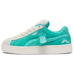 PUMA: Зелёные кроссовки  Suede