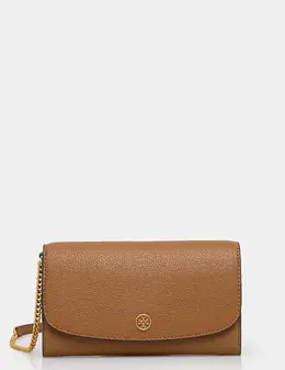 Tory Burch: Коричневый кошелёк 