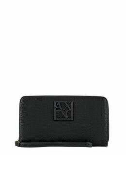 Armani Exchange: Чёрный кошелёк 