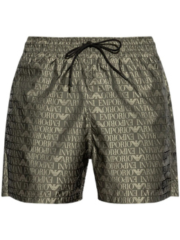 Emporio Armani: Зелёные плавки 