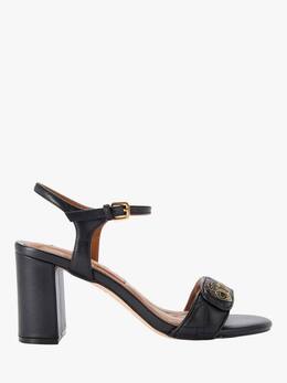 Kurt Geiger London: Чёрные босоножки 