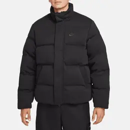 NIKE: Чёрный пуховик 