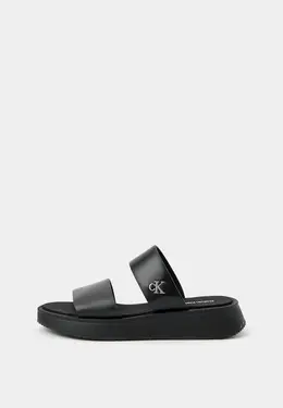 Calvin Klein Jeans: Чёрные сабо 