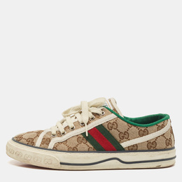 Gucci: Бежевые кроссовки  Tennis 1977
