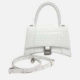 Balenciaga: Белая сумка  Hourglass