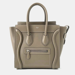 Celine: Коричневая сумка-шоппер 