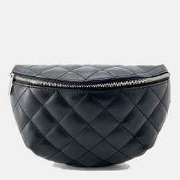 Chanel: Чёрная сумка через плечо 