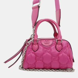 Gucci: Розовая сумка  GG