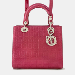 Dior: Розовая сумка-шоппер 