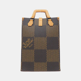 Louis Vuitton: Коричневая сумка-шоппер 