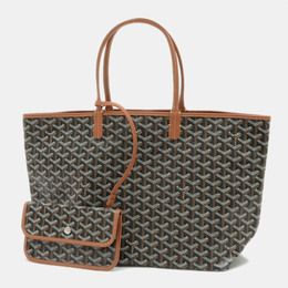 Goyard: Коричневая сумка-шоппер 