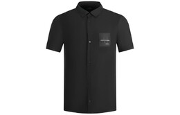 Armani Exchange: Чёрная рубашка 
