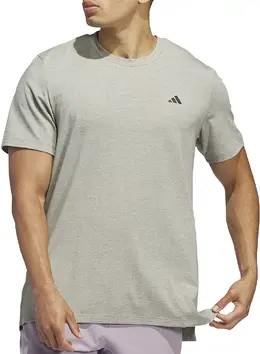 Adidas: Серебристая футболка  Training