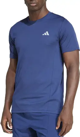 Adidas: Синяя футболка  HEAT RDY